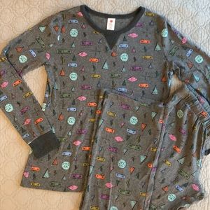 Hanes camping pajama set